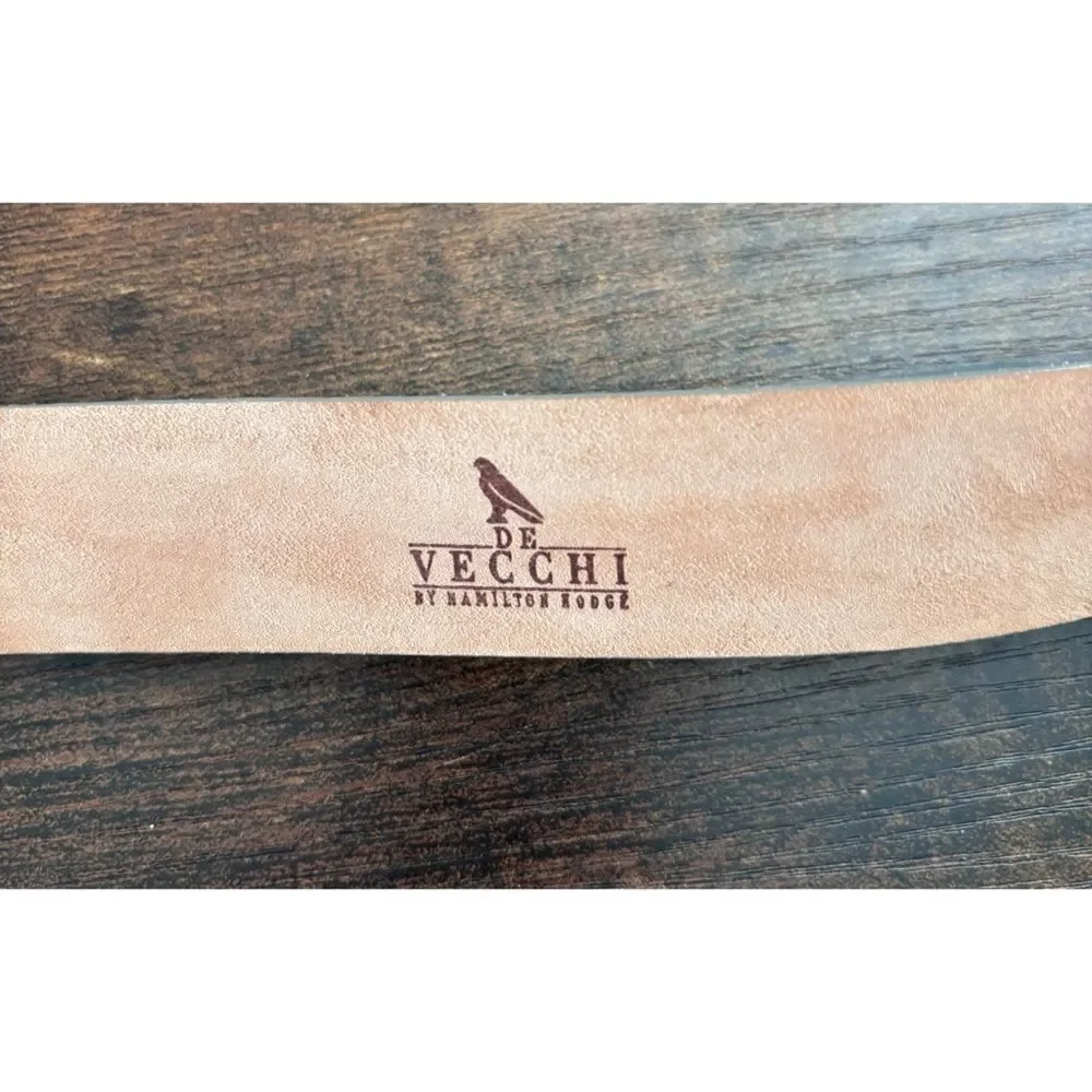 Vintage De Vecchi by Hamilton Hodge suede gold buckle belt Size Small